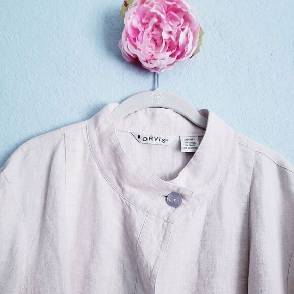 Orvis Cream Linen Jacket - Picture 4 of 6